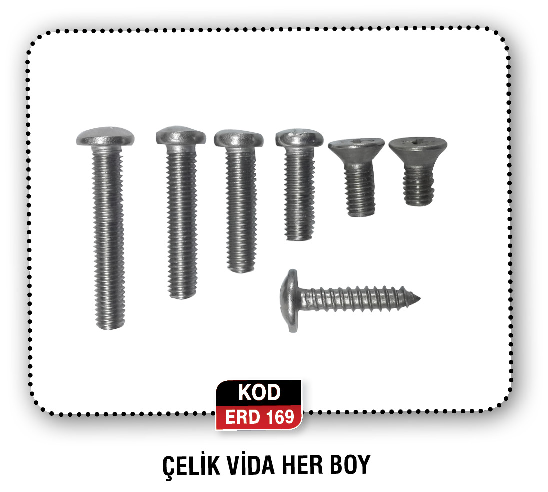 ÇELİK VİDA HER BOY ERD 181